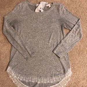 Sparkly Gray Light Sweater